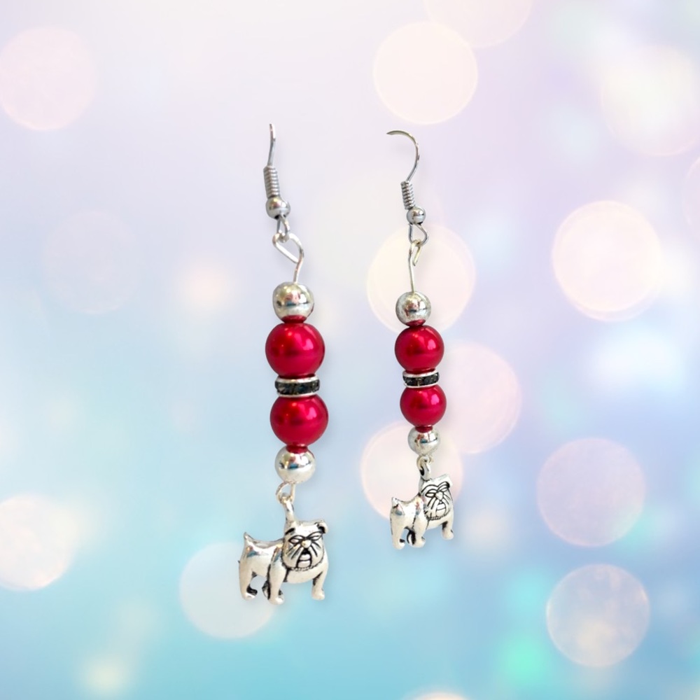 Mississippi State BULLDOGS Handmade Earrings *NEW*